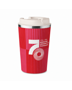To Go Beker TU/e Lustrum Rood Roze - NIEUW